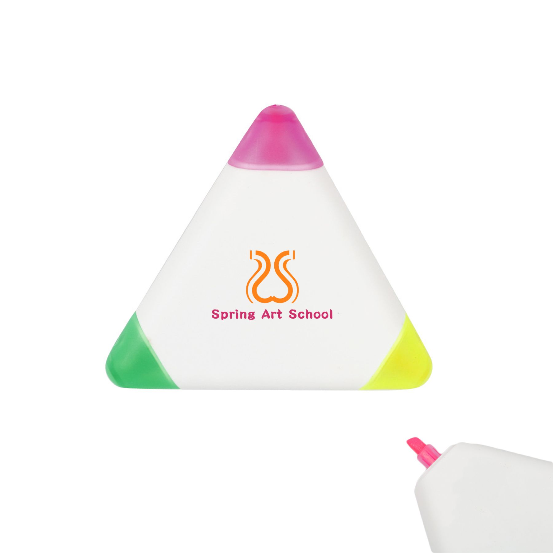 Triangle Highlighter with 3 Writing Colors